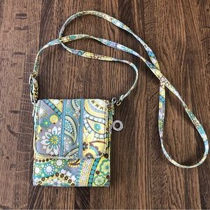 Vera Bradley Lemon Parfait Tiny Traveler Crossbody